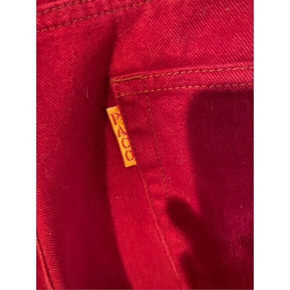 Paco men’s NOS 90s red limited edition hip-hop street wear jeans waist 34 inch - Picture 7 of 9